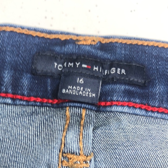 High Rise Tommy Hilfiger Blue Denim Pants - Picture 2 of 11